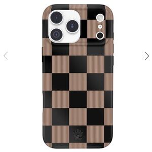 Velvet Caviar Mocha Vibe Checkered iPhone 11 Pro Max Case *New without box